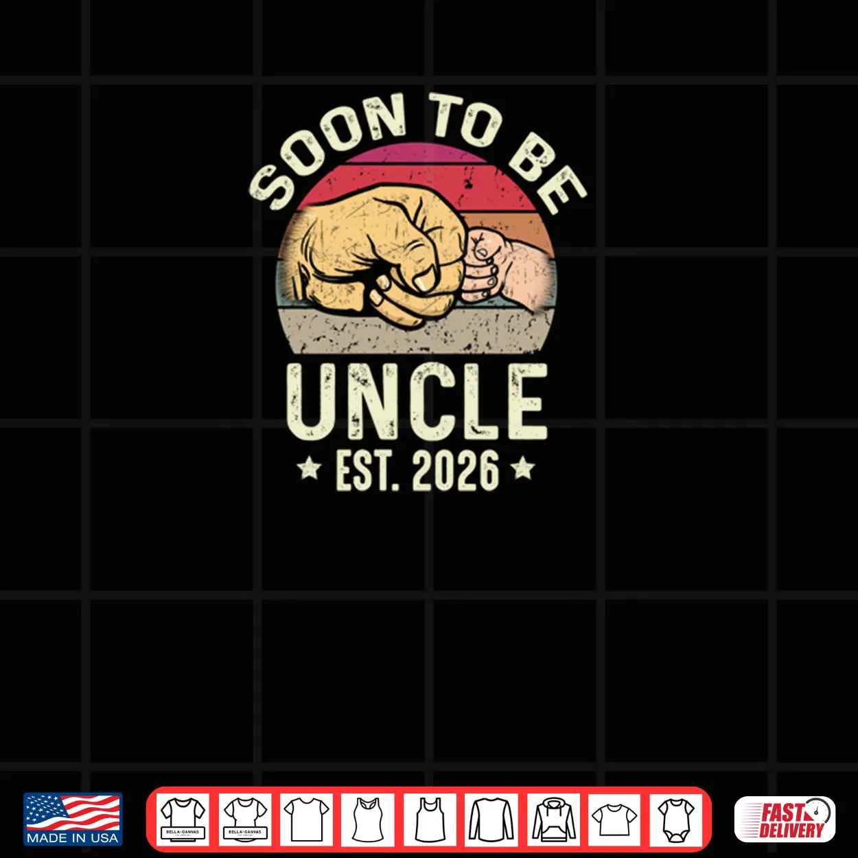 Soon To Be Uncle Est 2026 for New Papa Funny Fathers Day Shirt Soon To Be Uncle Est 2026 for New Papa Funny Fathers Day Shirt