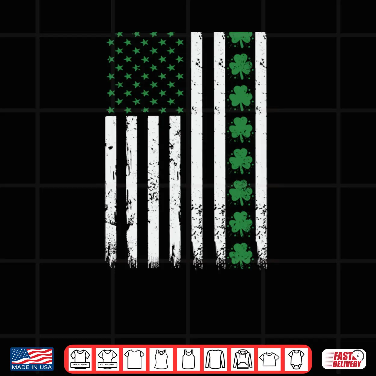 St. Patrick’s Day Irish American Shamrock Flag Shirt St. Patrick’s Day Irish American Shamrock Flag Shirt