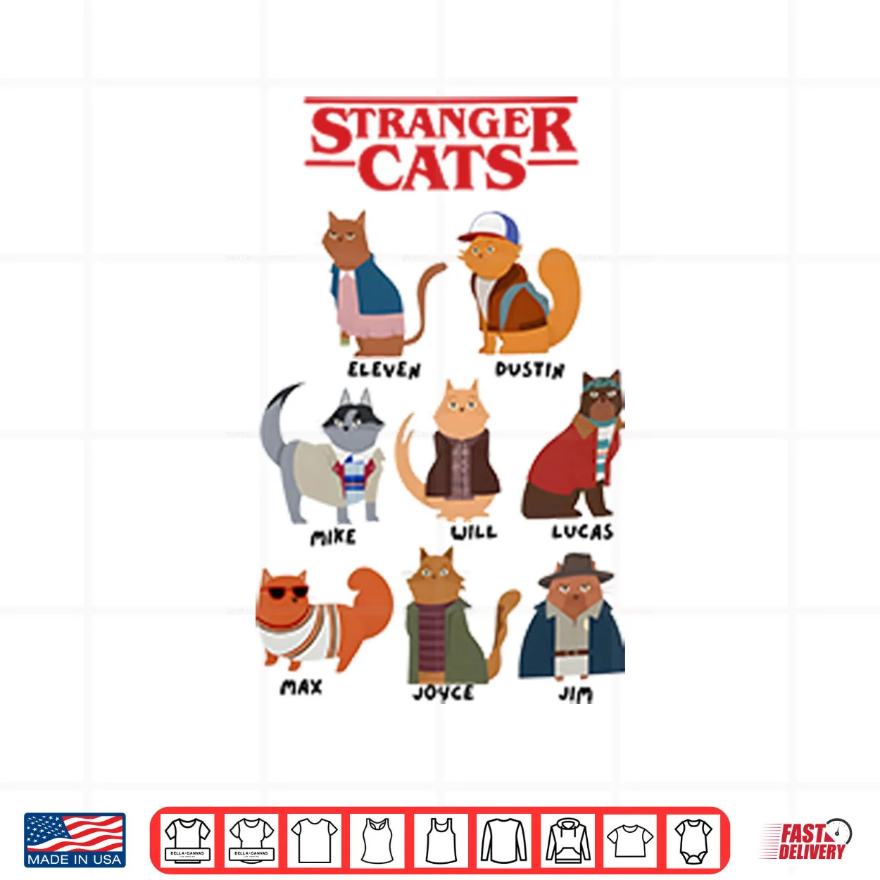 Stranger Cats Stranger Things Shirt Stranger Cats Stranger Things Shirt