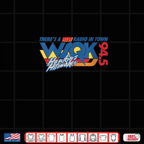 Design Stranger Things Hawkins WSQK 94.5 Hitmaker Logo Shirt
