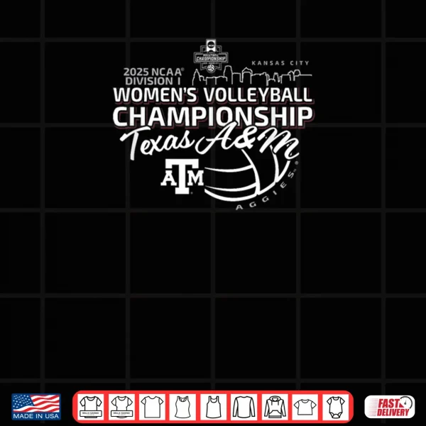 Design Texas AM Aggies National Championship 2025 Volleyball Shirt