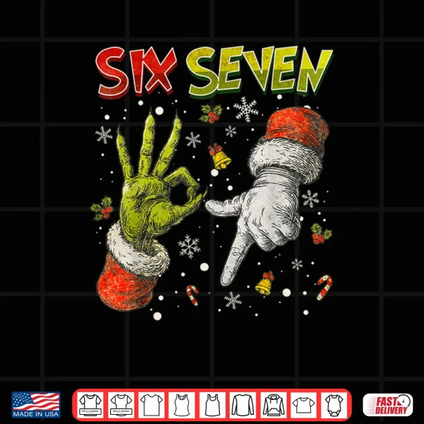 Design Trending Six Seven Meme Christmas 67 Xmas Shirt