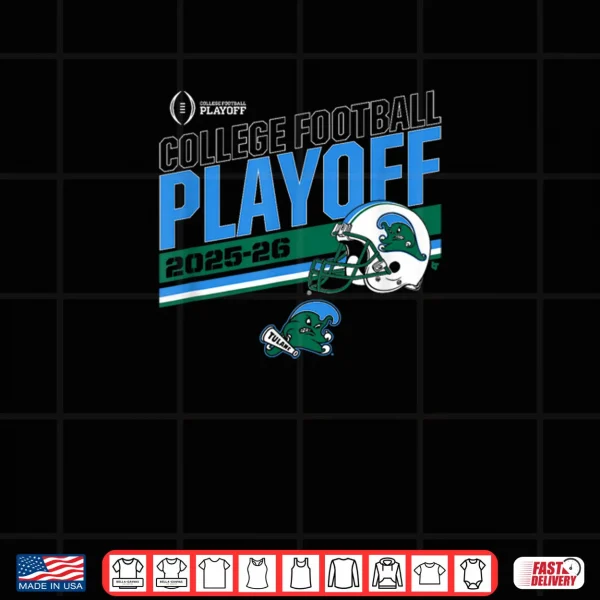 Design Tulane Green Wave College Football Playoff Stripe 2025 Shirt