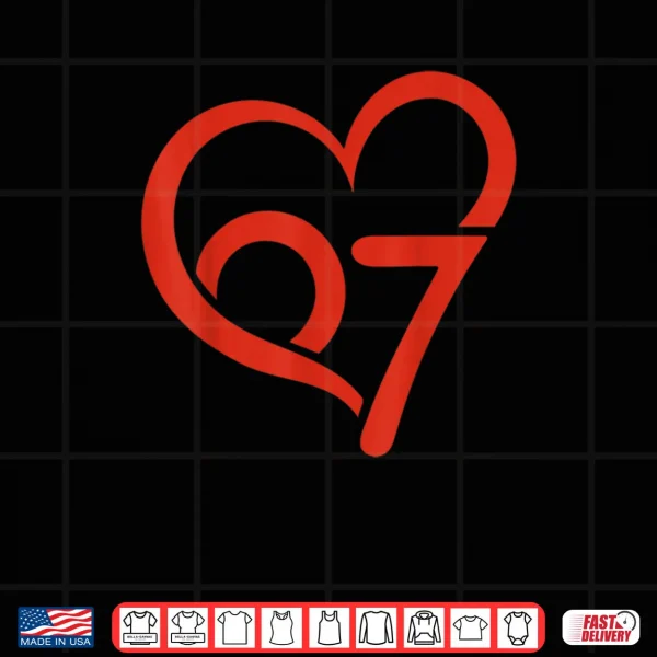 Valentine’s Day 67 Meme 67th Birthday 6 7 Valentine Heart Shirt 3 Design Valentines Day 67 Meme 67th Birthday 6 7 Valentine Heart Shirt
