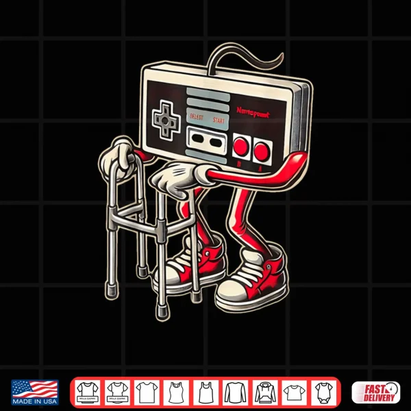 Video Game Controller with Walker Funny Gamer Gaming Shirt 4 Design Video Game Controller with Walker Funny Gamer Gaming Shirt