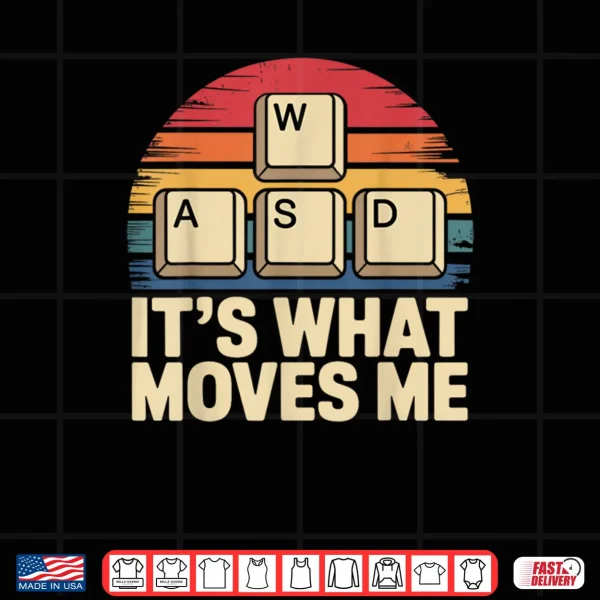 WASD Gaming Keys Funny PC Gamer Shirt 3 Design WASD Gaming Keys Funny PC Gamer Shirt