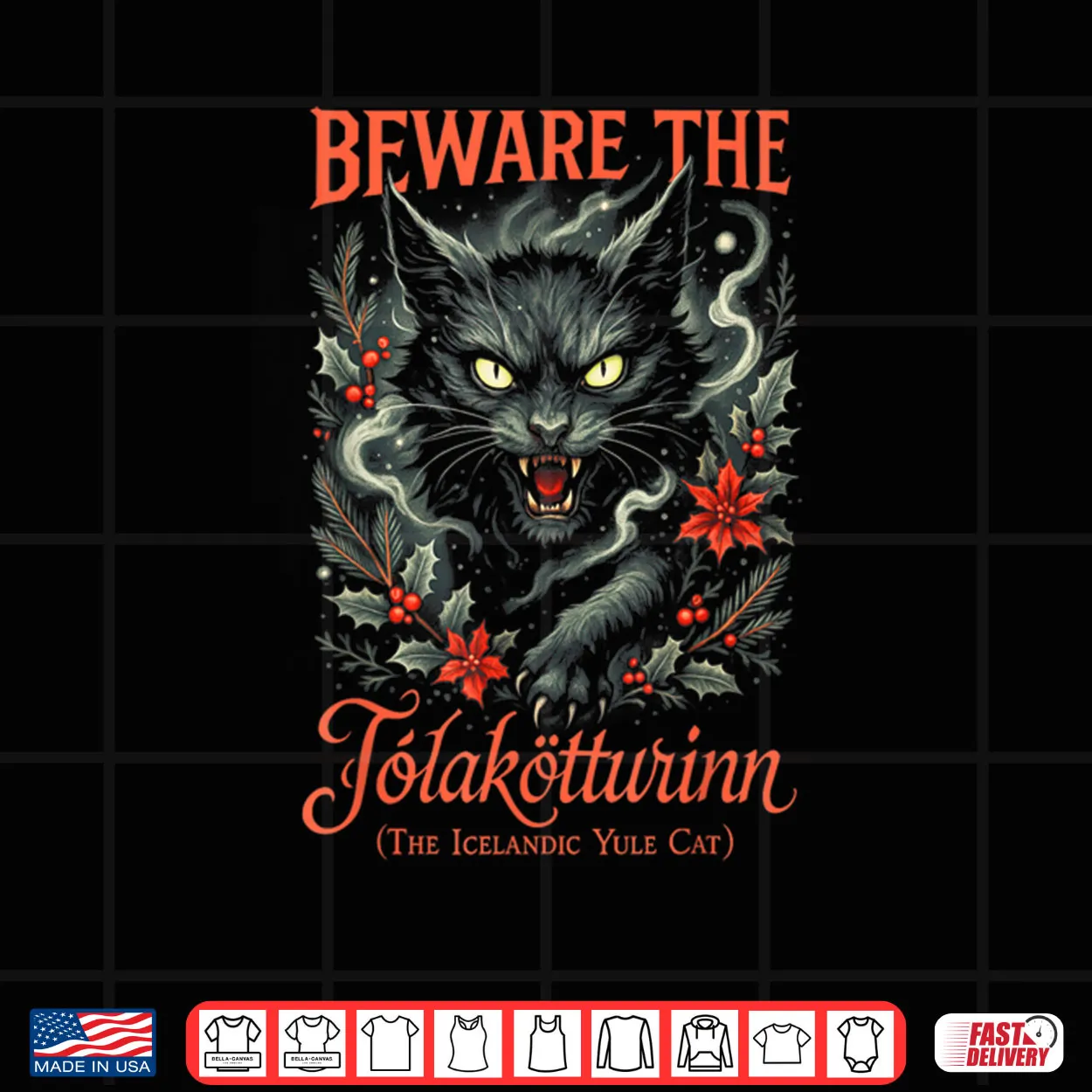 Yule Cat Christmas Jolakotturinn Mystical Icelandic Folklore Shirt Yule Cat Christmas Jolakotturinn Mystical Icelandic Folklore Shirt