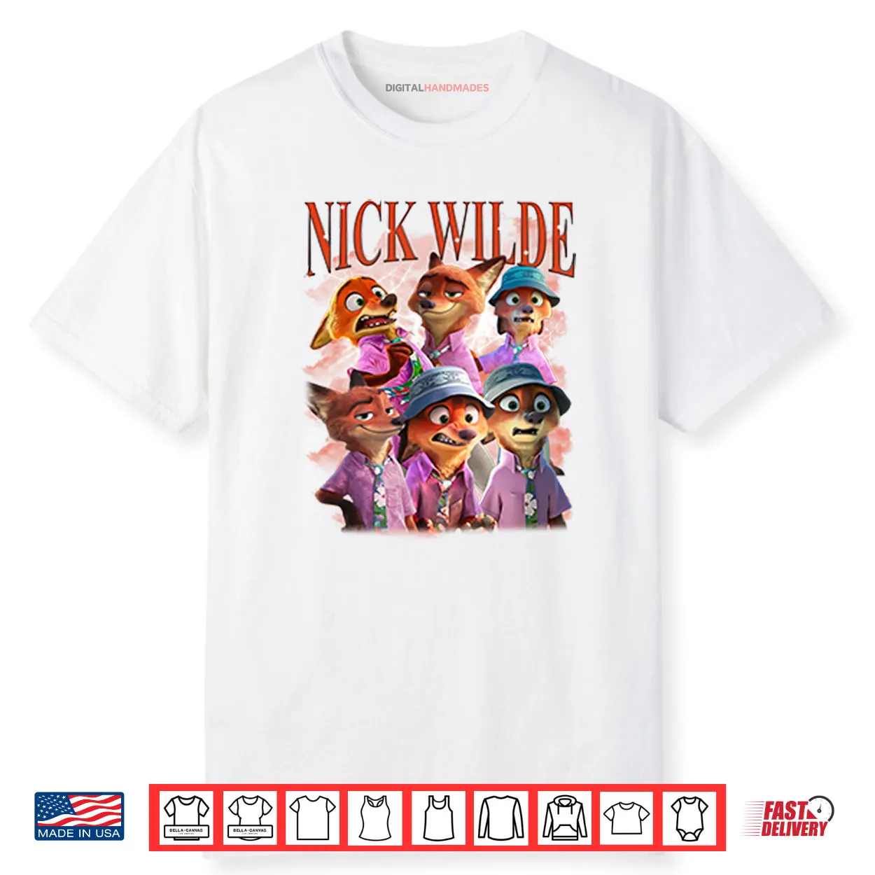 Disney Zootopia Nick Wilde Shirt Disney Zootopia Nick Wilde Shirt