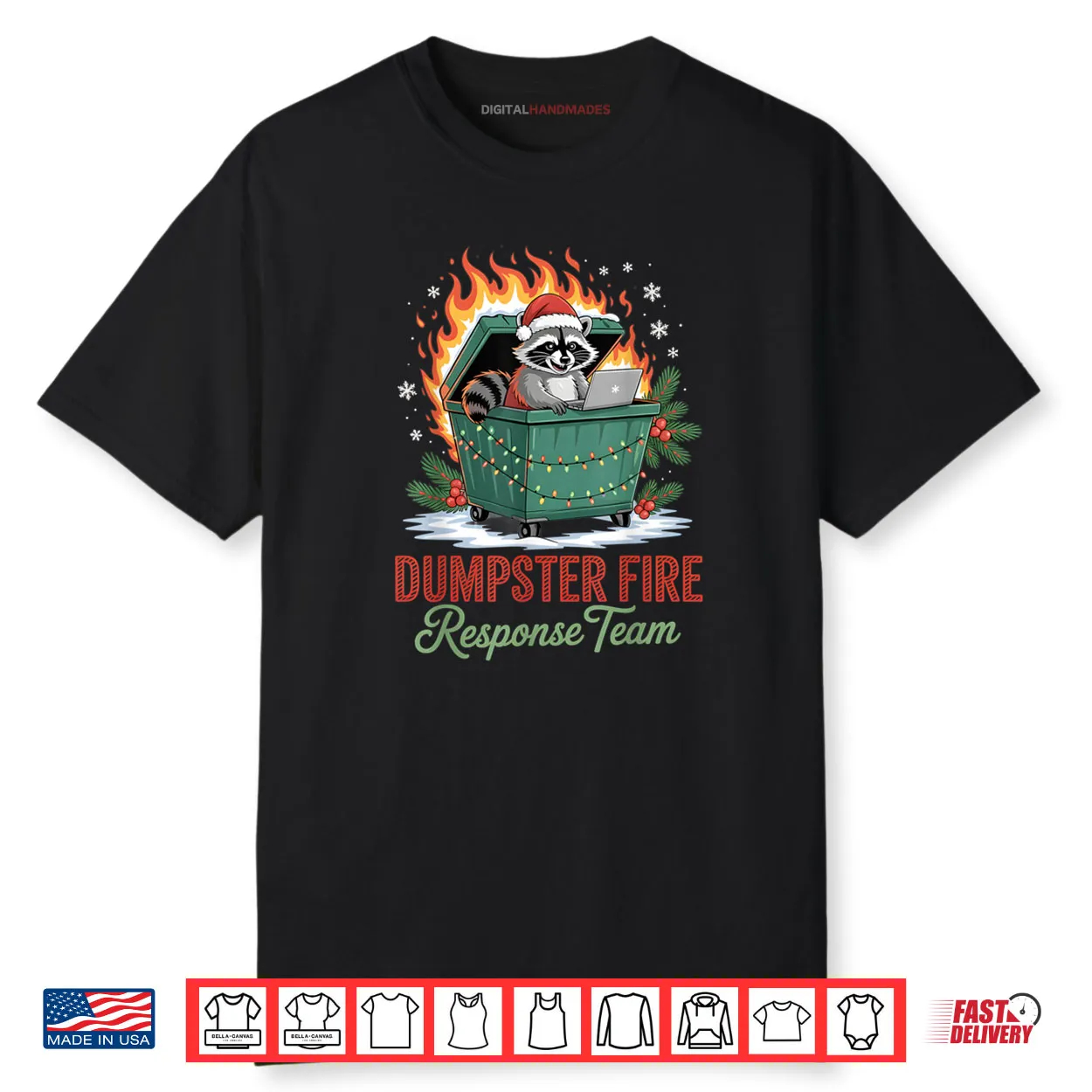 Dumpster Fire Response Team Leader Christmas Shirt Dumpster Fire Response Team Leader Christmas Shirt