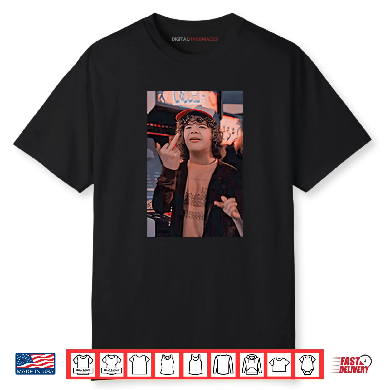 Dustin Henderson Stranger Things Middle Finger Shirt Dustin Henderson Stranger Things Middle Finger Shirt