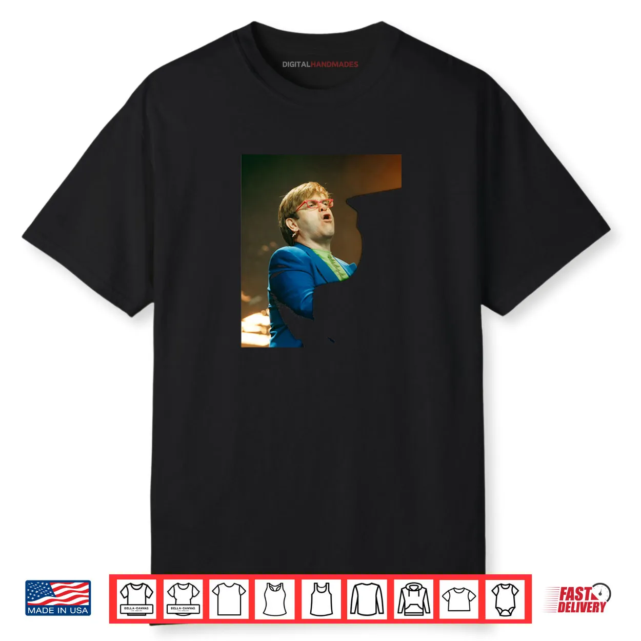 Elton John Live Candle in The Wind 1997 Era Shirt Elton John Live Candle in The Wind 1997 Era Shirt