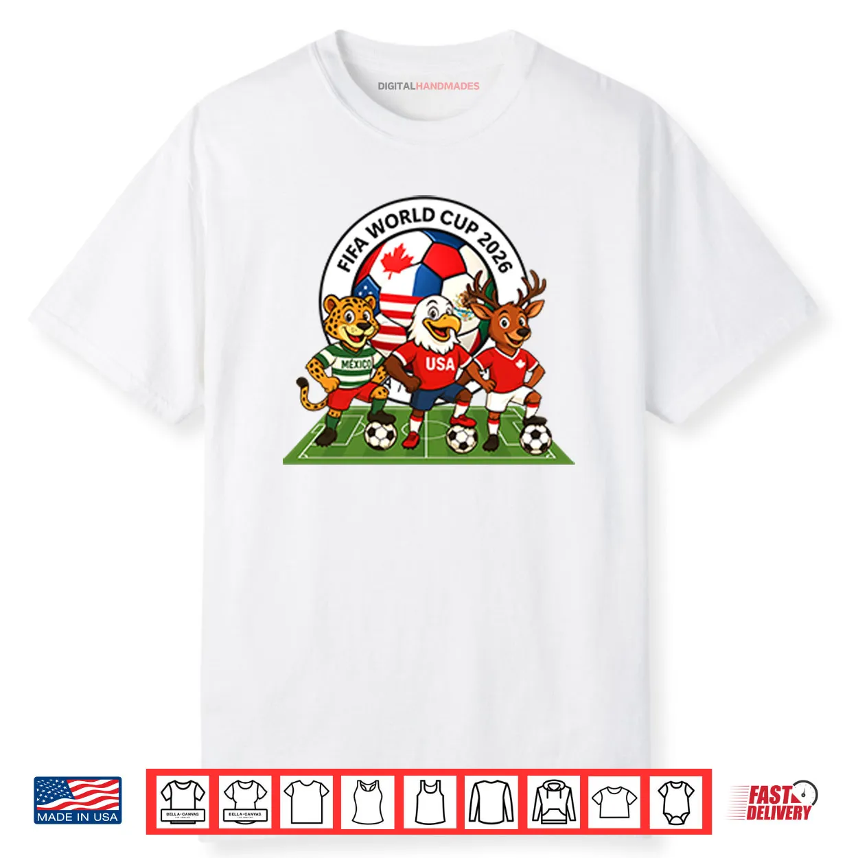 FIFA World Cup 2026 Mascot Shirt FIFA World Cup 2026 Mascot Shirt