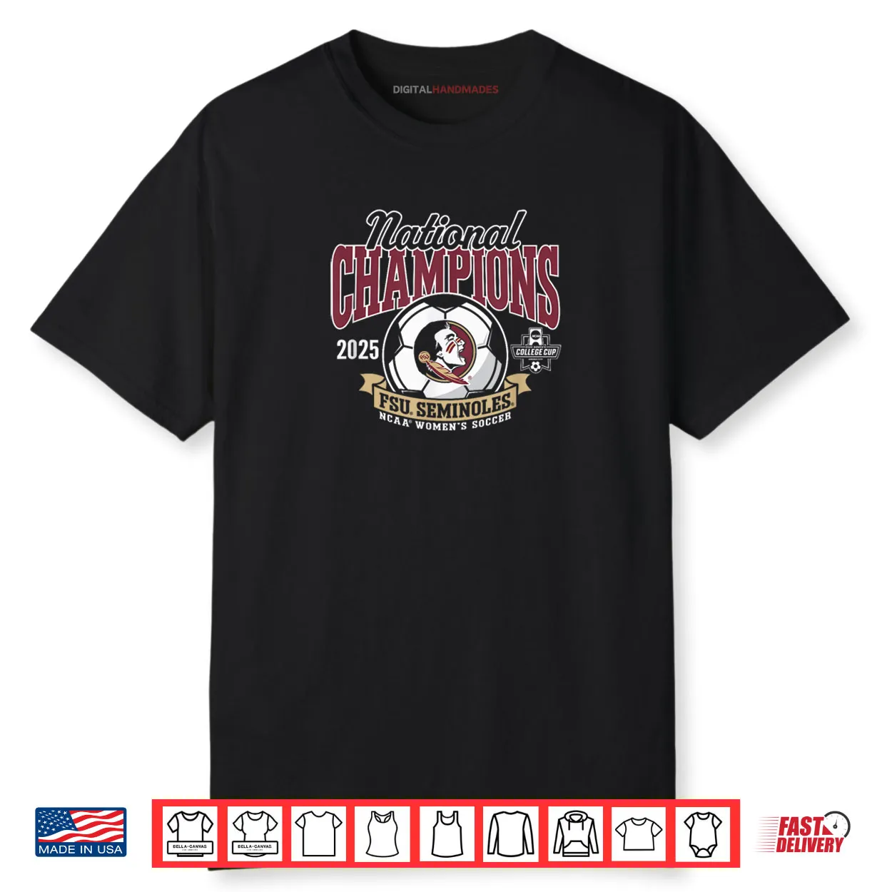 Florida State Seminoles National Champs 2025 Women’s Soccer Shirt Florida State Seminoles National Champs 2025 Women’s Soccer Shirt