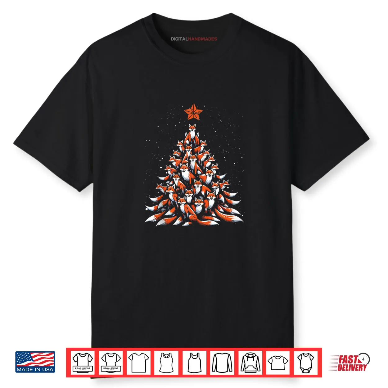 Fox Christmas Tree Fox Xmas Tree Shirt Fox Christmas Tree Fox Xmas Tree Shirt