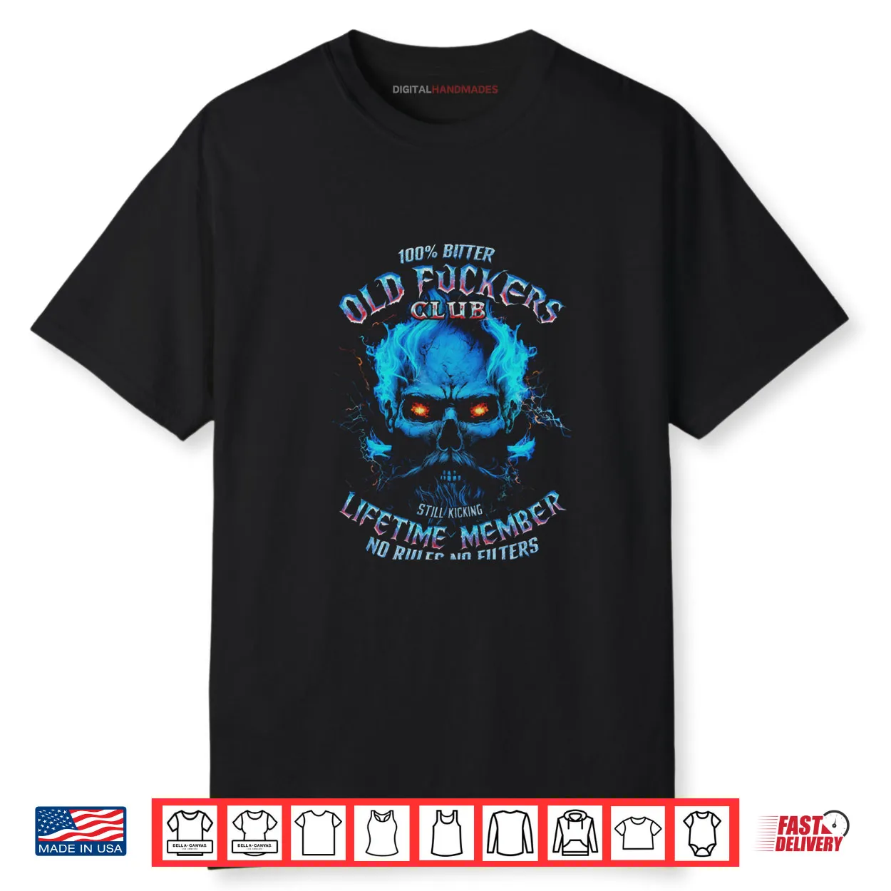 GEN X 100% Bitter Old Fucker Club Shirt GEN X 100% Bitter Old Fucker Club Shirt
