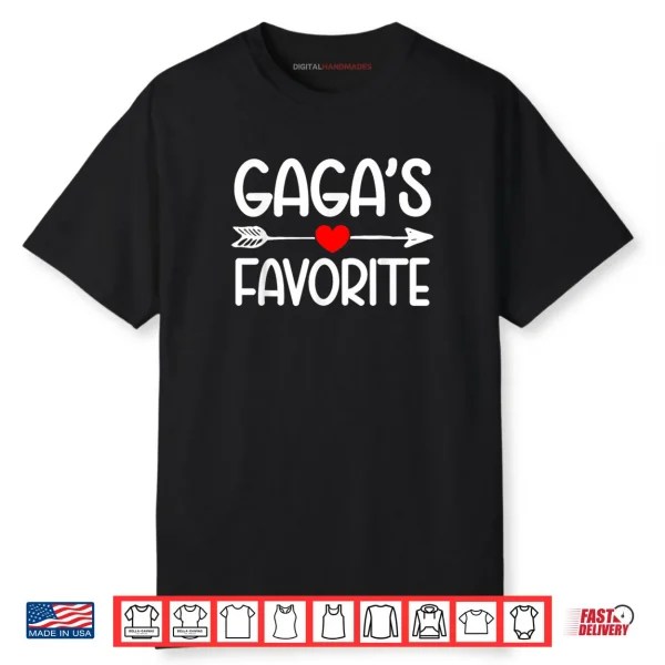 Gaga’s Favorite Grandchild Grandson Granddaughter Grandma Shirt
