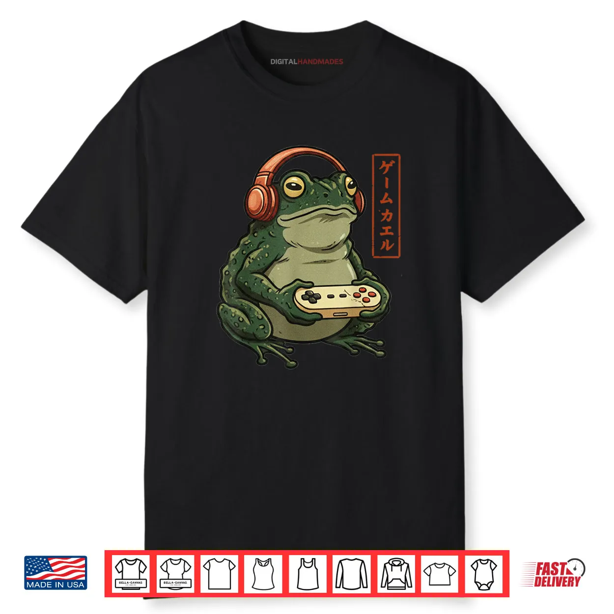Gamer Frog Art Gaming Shirt Gamer Frog Art Gaming Shirt