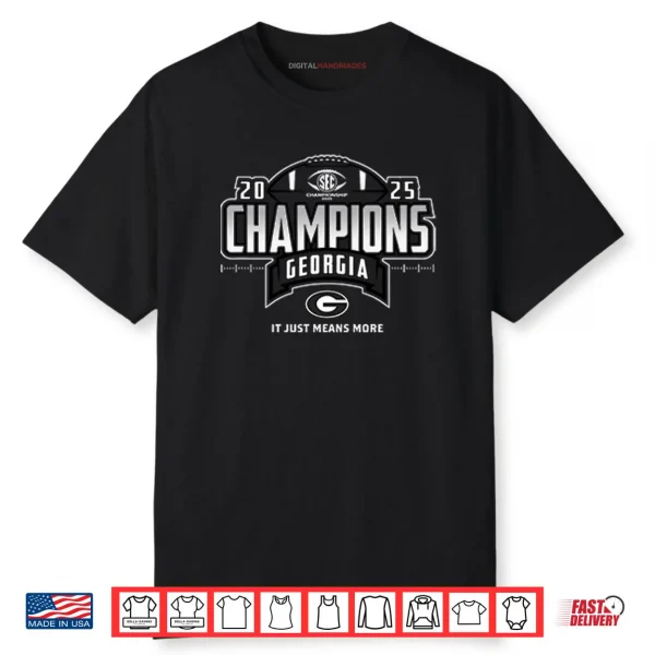 Georgia Bulldogs SEC Champions 2025 Shirt