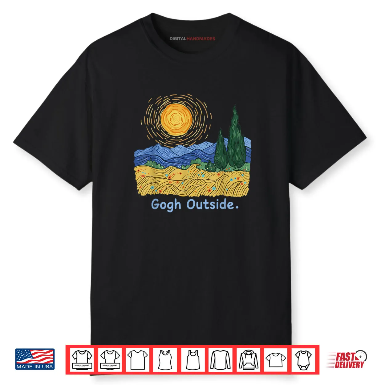Gogh Outside Starry Night Nature Lover Inspirational Artist Shirt Gogh Outside Starry Night Nature Lover Inspirational Artist Shirt