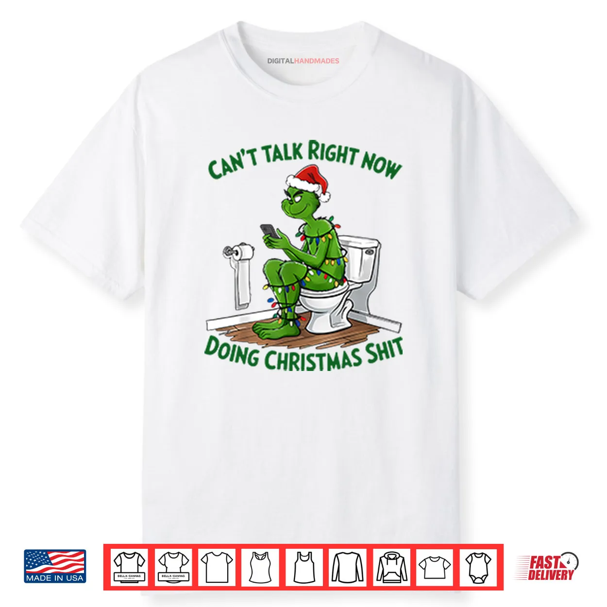 Grinch Can’t Talk Right Now Doing Christmas Shit Shirt Grinch Can’t Talk Right Now Doing Christmas Shit Shirt