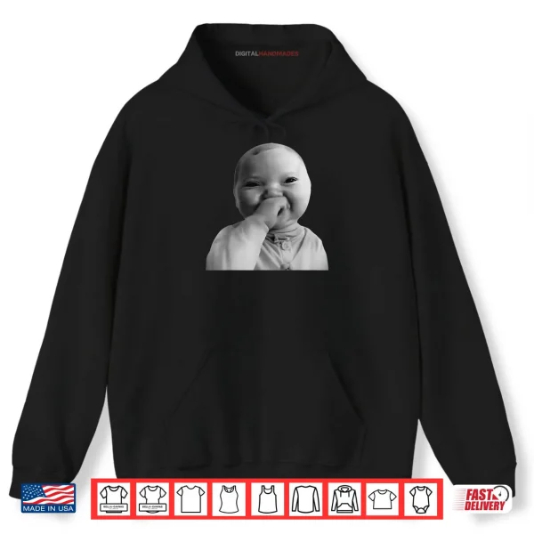 Hoodie AI Baby Meme Funny Ai Laughing Baby Meme Shirt