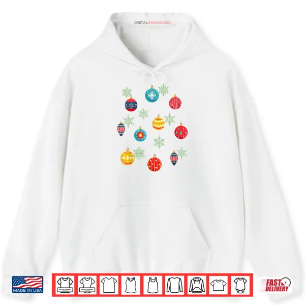 Hoodie Christmas Tree Ornament Shirt