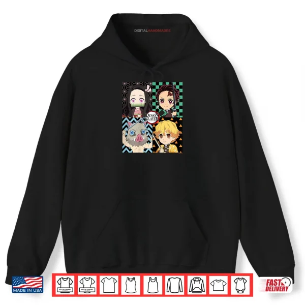 Demon Slayer Kimetsu no Yaiba Tanjiro Nezuko Adorable Shirt 2 Hoodie Demon Slayer Kimetsu no Yaiba Tanjiro Nezuko Adorable Shirt