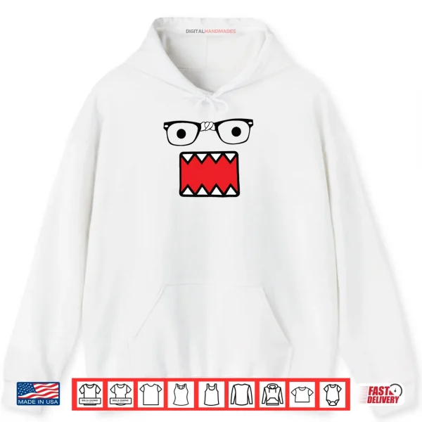 Hoodie Emo Scence Y2k Domo Glasses Shirt