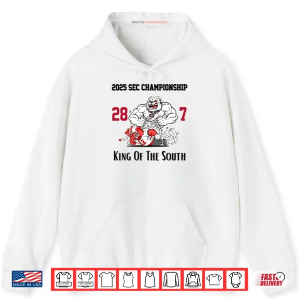 Georgia Bulldogs 2025 SEC Championship 28–7 King Of The South Shirt 2 Hoodie Georgia Bulldogs 2025 SEC Championship 28–7 King Of The South Shirt