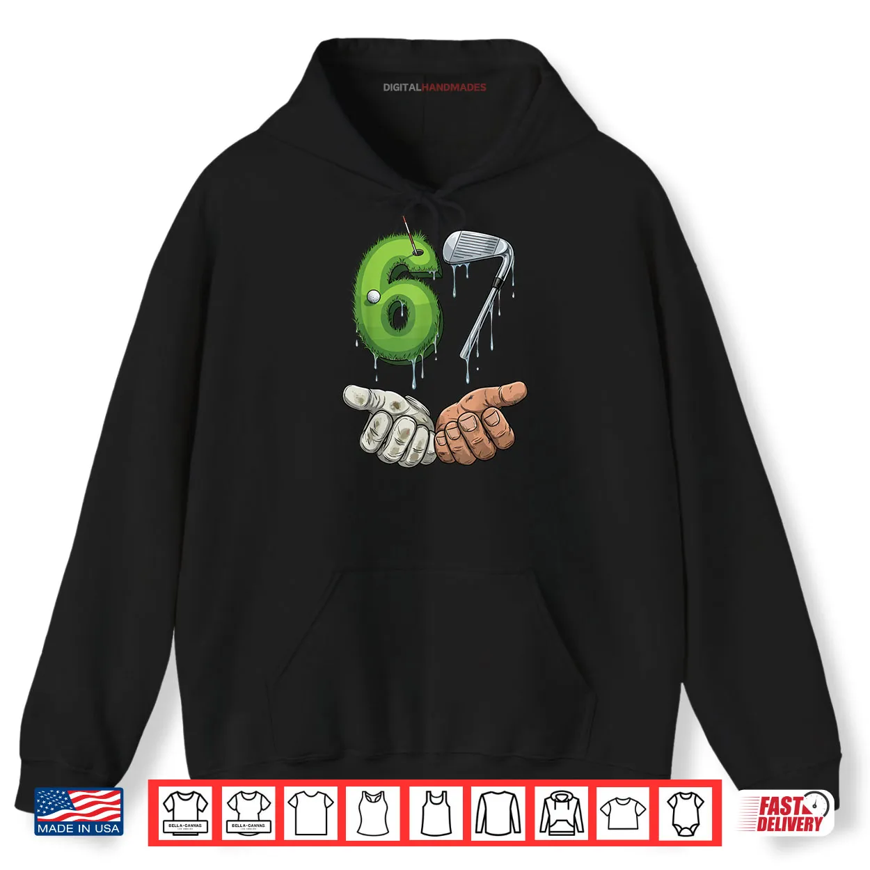 Golf 67 Putting Green Iron Club Six Seven 67 Golf Shirt Golf 67 Putting Green Iron Club Six Seven 67 Golf Shirt