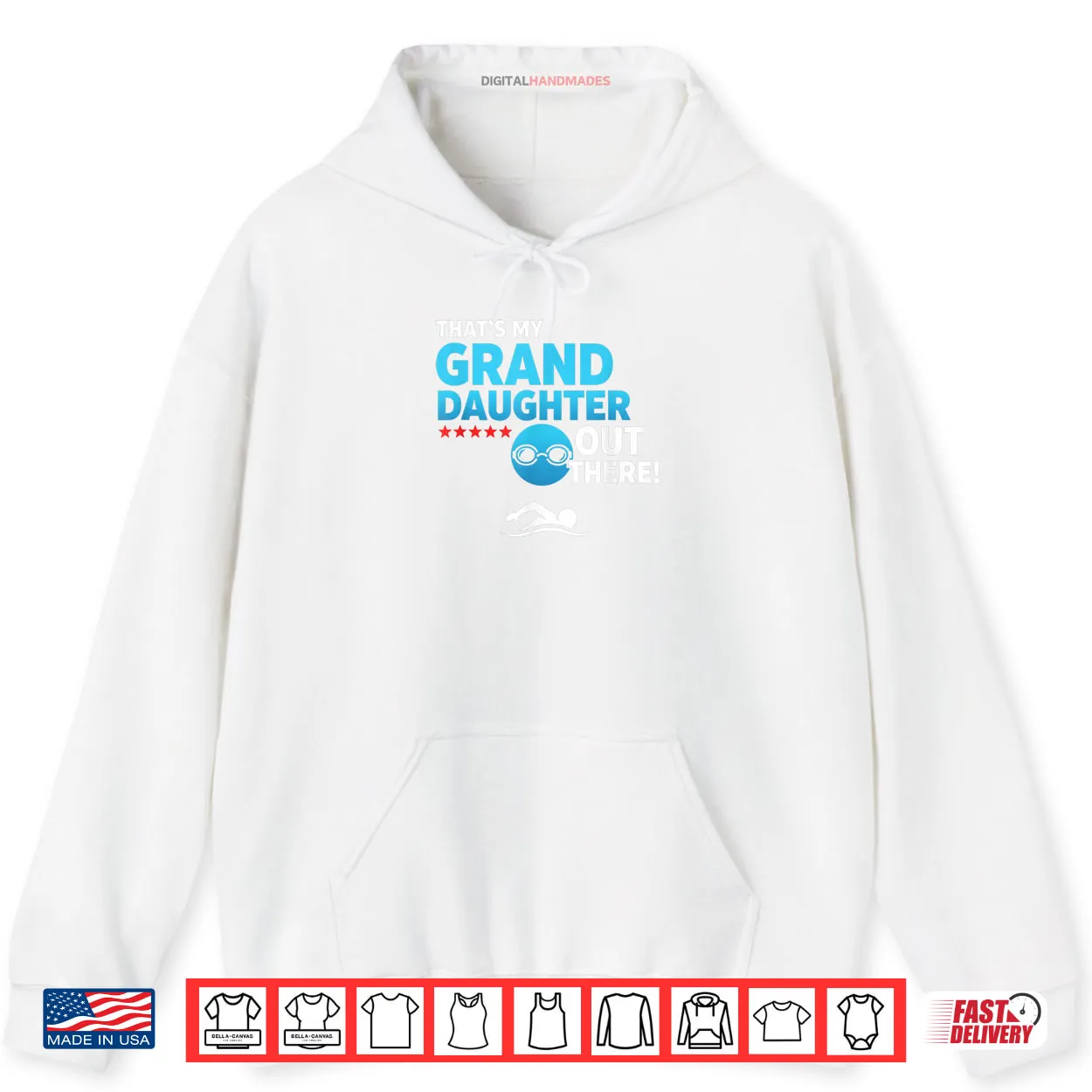 Grandparent Proud Granddaughter Swimmer Swim Meet & Pool S Shirt Grandparent Proud Granddaughter Swimmer Swim Meet & Pool S Shirt
