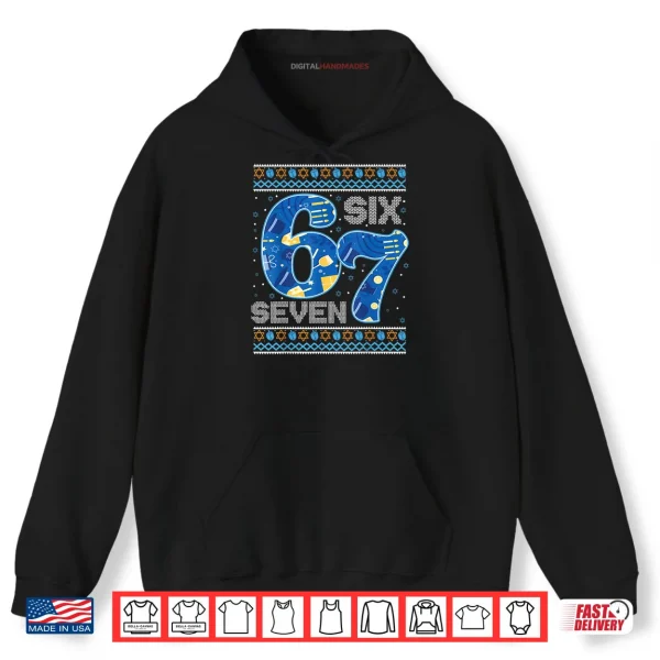 Hanukkah 67 Six Seven 67 Meme Jewish Menorah Chanukah Pajama Shirt 2 Hoodie Hanukkah 67 Six Seven 67 Meme Jewish Menorah Chanukah Pajama Shirt 1