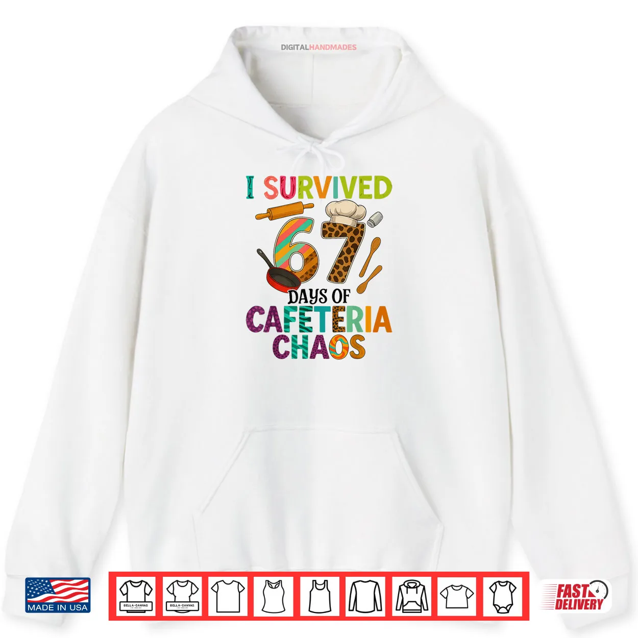 I Survived 67 Days of Cafeteria Chaos Lunch Lady Staff Squad Shirt I Survived 67 Days of Cafeteria Chaos Lunch Lady Staff Squad Shirt