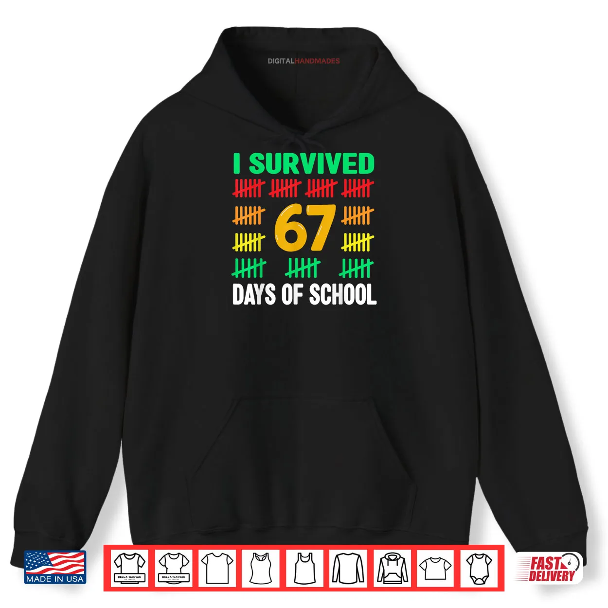 I Survived 67 Days of School Funny 67 Meme Teacher Shirt I Survived 67 Days of School Funny 67 Meme Teacher Shirt