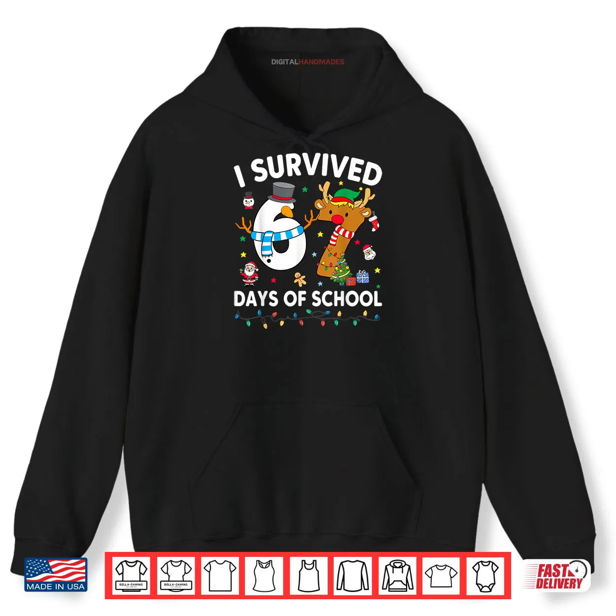 I Survived 67 Days of School Meme Six Seven Christmas Shirt I Survived 67 Days of School Meme Six Seven Christmas Shirt