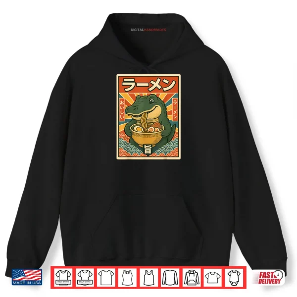 Hoodie Japanese Ramen Greg Meme Crocodile Cool Shirt