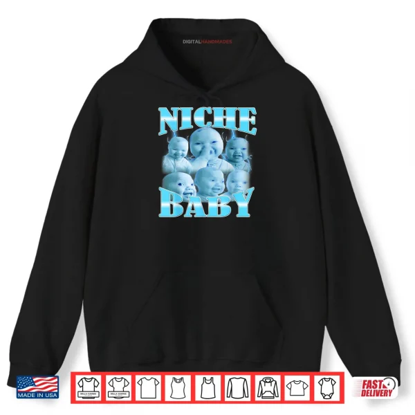 Niche Baby gen z Meme ai Viral Giggling AI Laughing Shirt 2 Hoodie Niche Baby gen z Meme ai Viral Giggling AI Laughing Shirt 1