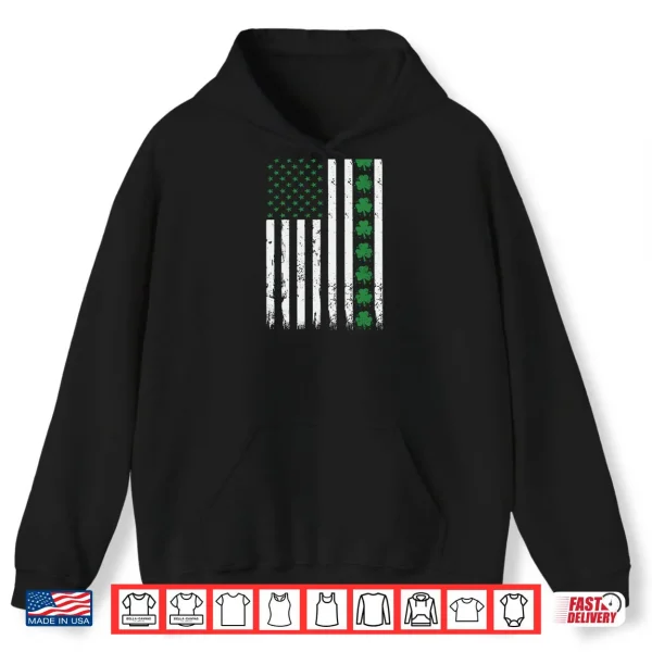 St. Patrick's Day Irish American Shamrock Flag Shirt 2 Hoodie St. Patricks Day Irish American Shamrock Flag Shirt