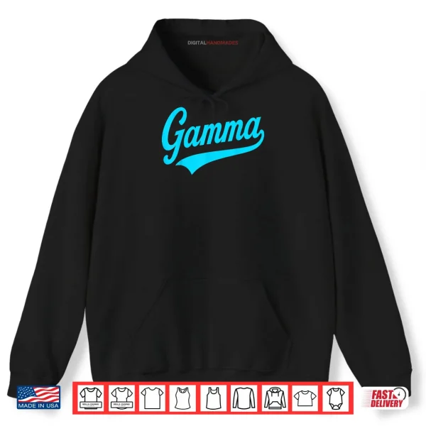 Hoodie Streetwear Retro Gamma Blue Matching Shirt 1