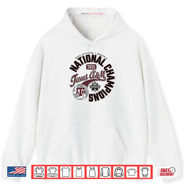 Hoodie Texas AM Aggies National Champs 2025 Volleyball Shirt 1