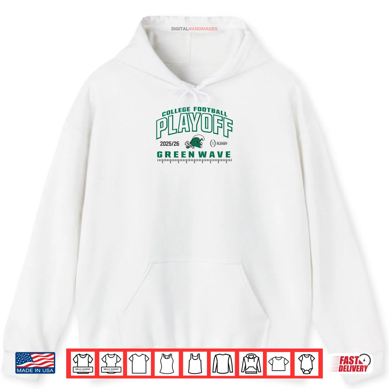 Tulane Green Wave College Football Playoff CFP 2025 26 Blue Shirt Tulane Green Wave College Football Playoff CFP 2025 26 Blue Shirt