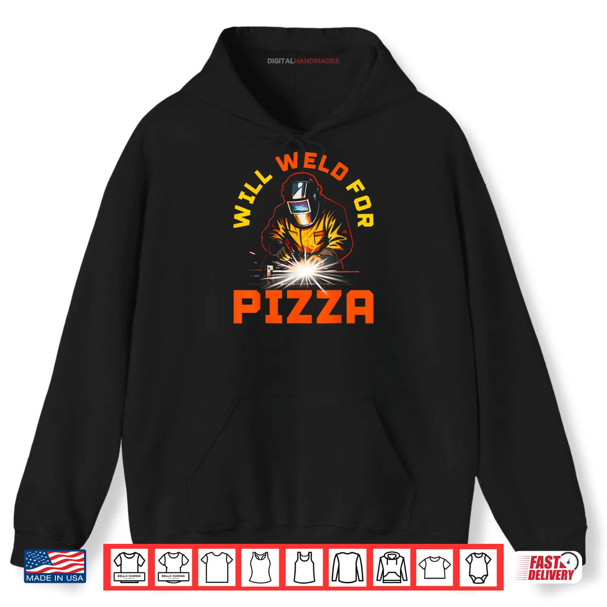 Will Weld for Pizza Shirt Will Weld for Pizza Shirt
