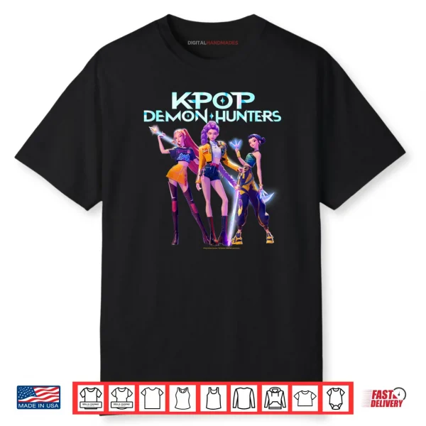Huntrix Heroic Poses Group Shot Shirt