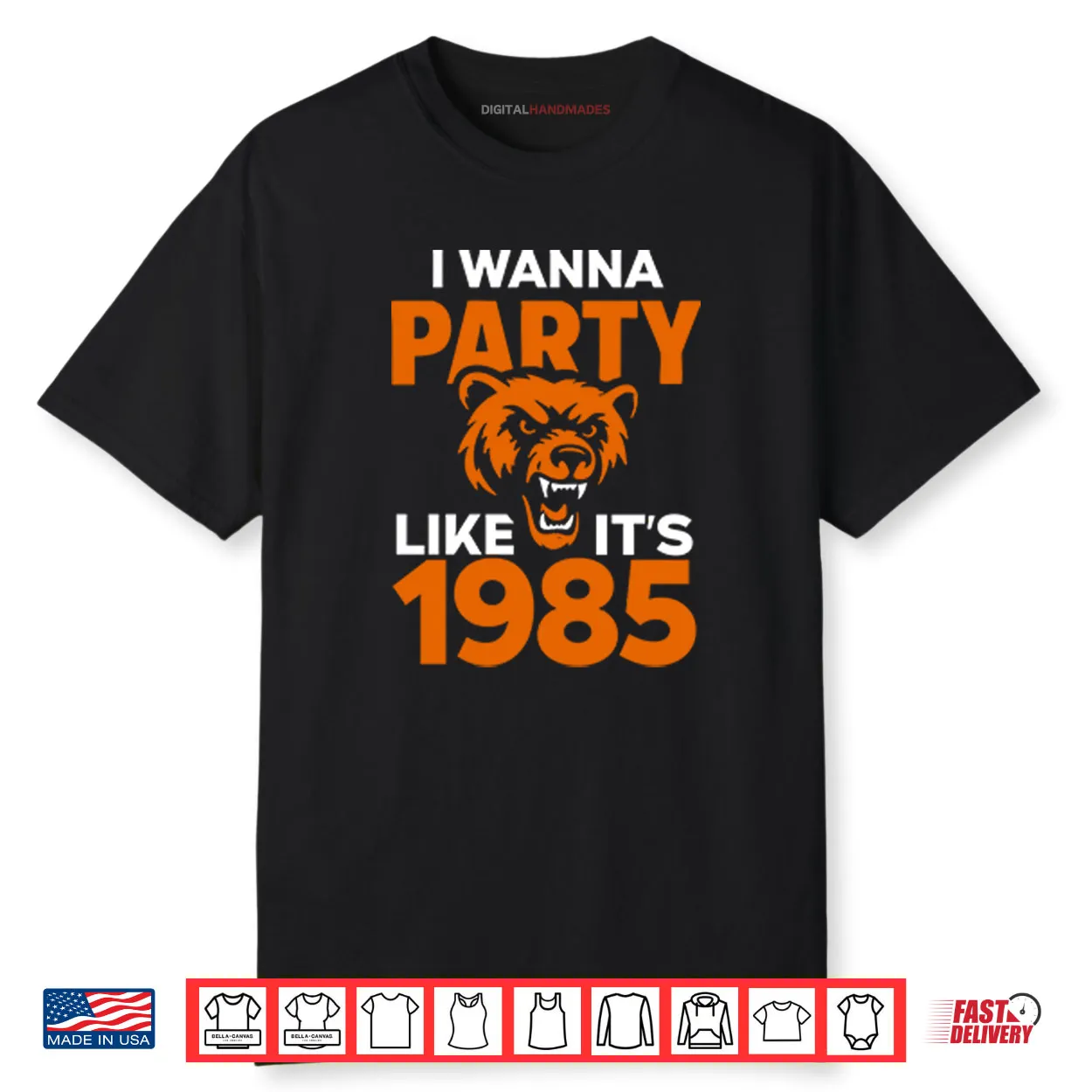 I Wanna Party Like It’s 1985 Chicago Bears Shirt I Wanna Party Like It’s 1985 Chicago Bears Shirt