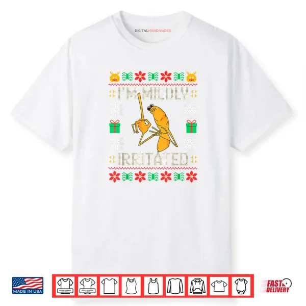 I’m Mildly Irritated Marcus The Worm Christmas Meme Shirt