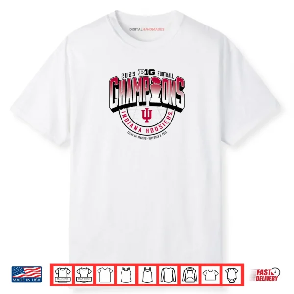 Indiana Hoosiers Big Ten Champs 2025 Football Locker Room Shirt