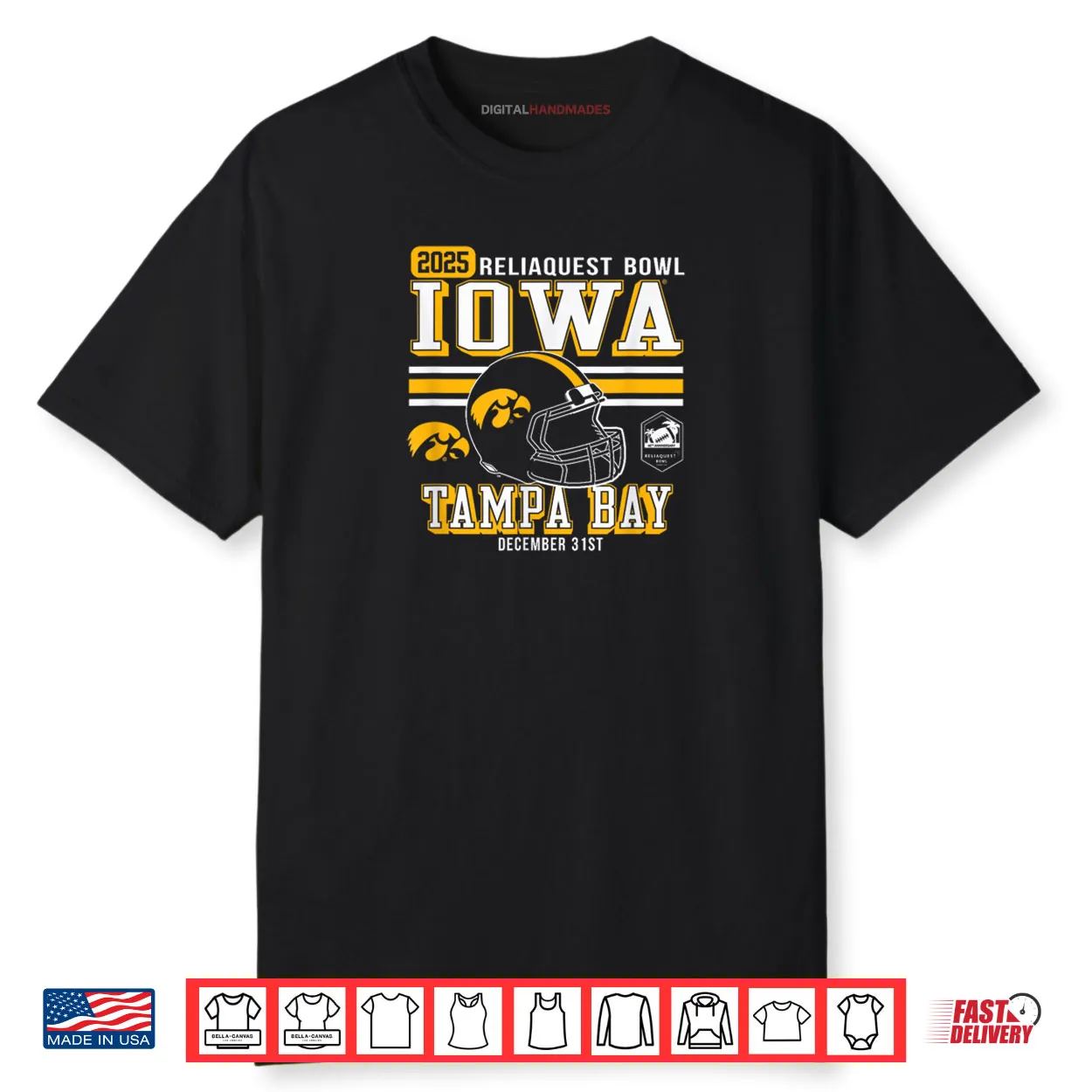 Iowa Hawkeyes ReliaQuest Bowl 2025 Officially Licensed Shirt Iowa Hawkeyes ReliaQuest Bowl 2025 Officially Licensed Shirt