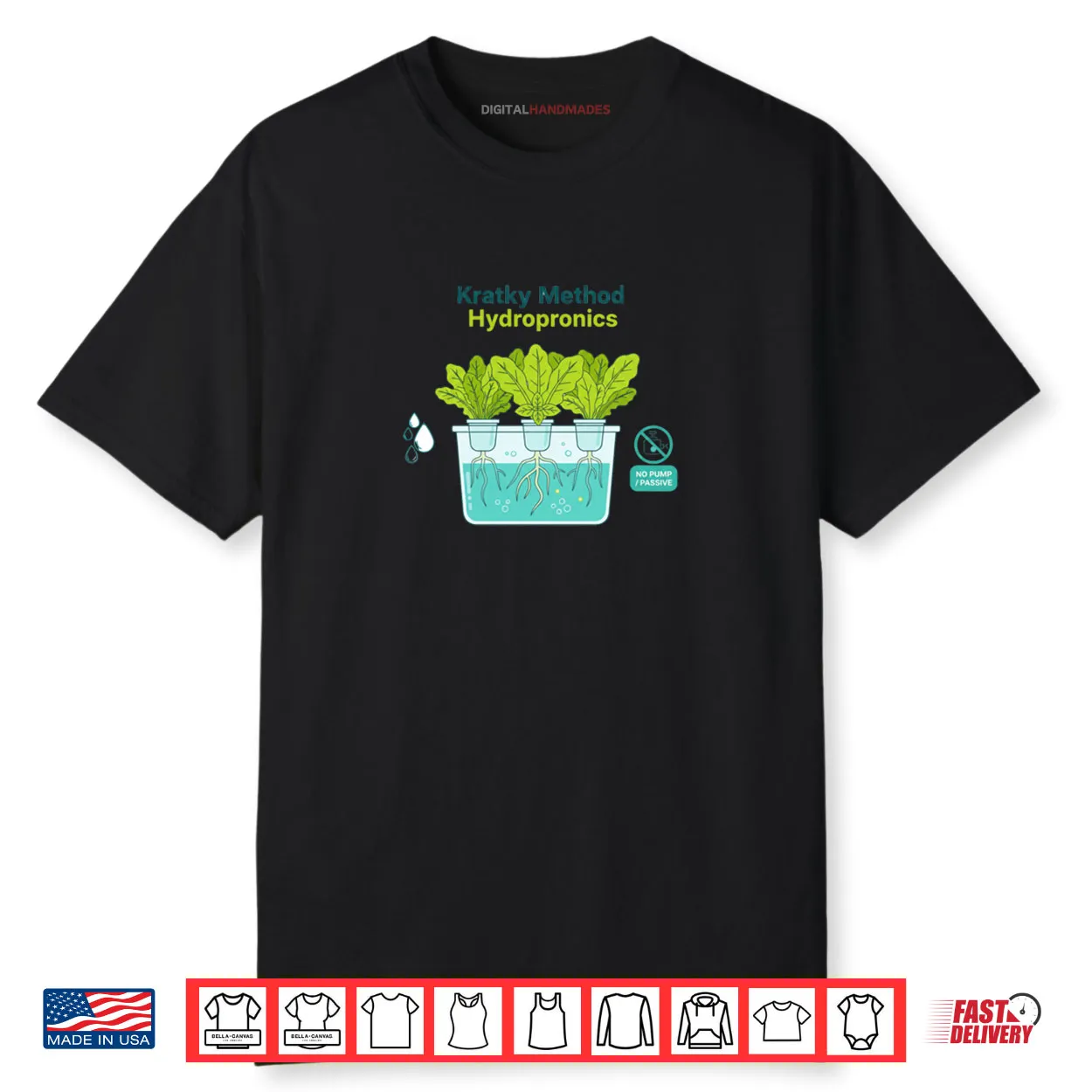 Kratky Method Hydroponics Diagram Simple Passive Gardening Shirt Kratky Method Hydroponics Diagram Simple Passive Gardening Shirt