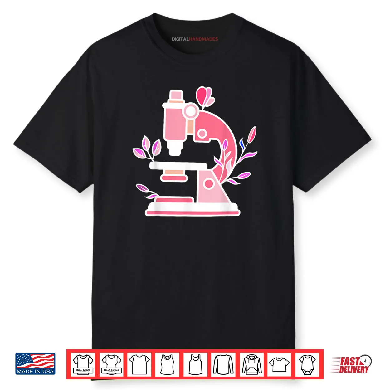 Lab Science Floral Microscope Biologist Science Valentines Shirt Lab Science Floral Microscope Biologist Science Valentines Shirt