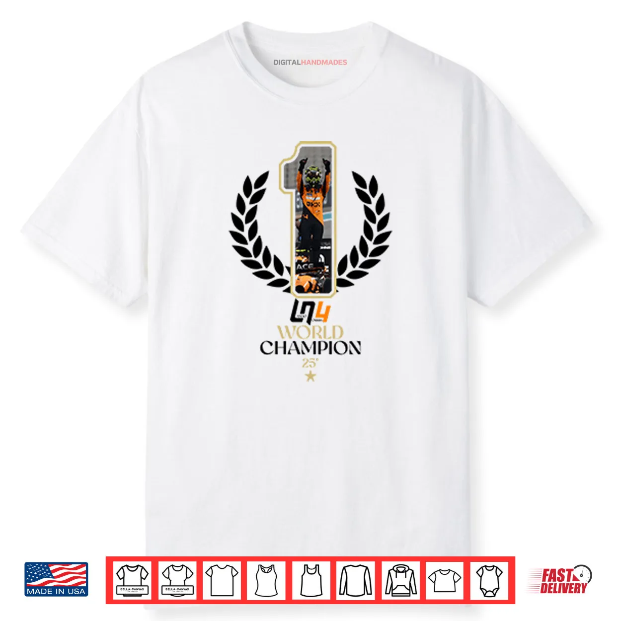 Lando Norris F1 2025 World Champion Shirt Lando Norris F1 2025 World Champion Shirt